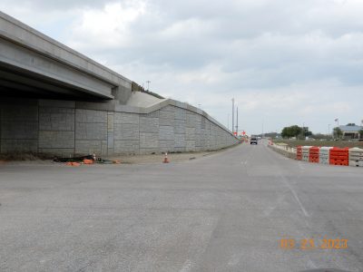 Work on Westport Pkwy. at I-35W
