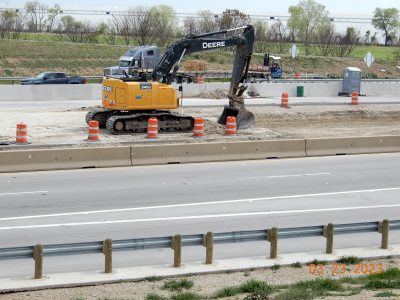 Work on I-35W near Alliance Blvd.