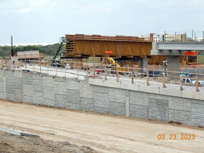 Work on I-35W between SH 170 and Westport Pkwy. 