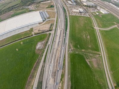 I-35W between Alliance Blvd. and Westport Pkwy. looking south
