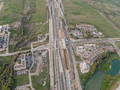 I-35W at Westport Pkwy. looking south