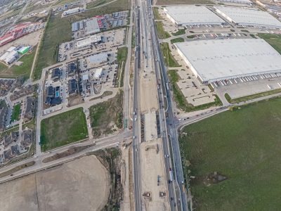 I-35W at Keller Hicks Rd. looking south