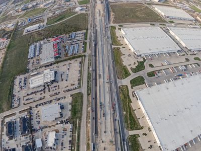 I-35W between Keller Hicks Rd. and Golden Triangle Blvd. looking south