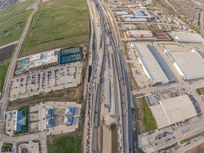 I-35W between Golden Triangle Blvd. and Heritage Trace Pkwy. looking south