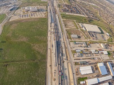 I-35W between Golden Triangle Blvd. and Heritage Trace Pkwy. looking south