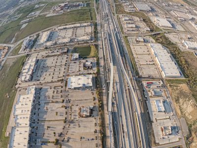 I-35W between N Tarrant Pkwy. and Heritage Trace Pkwy. looking south