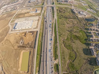 I-35W at N Tarrant Pkwy. looking north