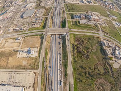 I-35W at N Tarrant Pkwy. looking north