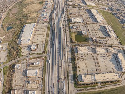 I-35W between N Tarrant Pkwy. and Heritage Trace Pkwy. looking north
