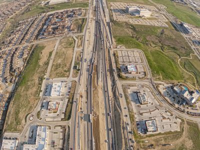 I-35W between Heritage Trace Pkwy. and Golden Triangle Blvd. looking north