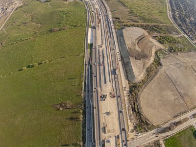 I-35W at Keller Hicks Rd. looking north