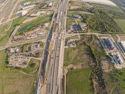 I-35W at Westport Pkwy. looking north