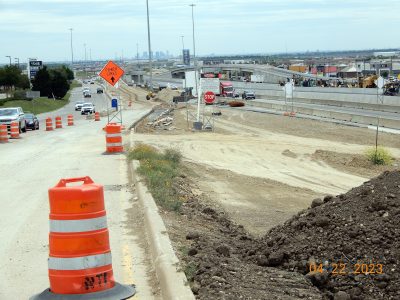 Work on I-35W between N Tarrant Pkwy. and Heritage Trace Pkwy. 