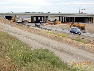 Work on I-35W near Heritage Trace Pkwy. 