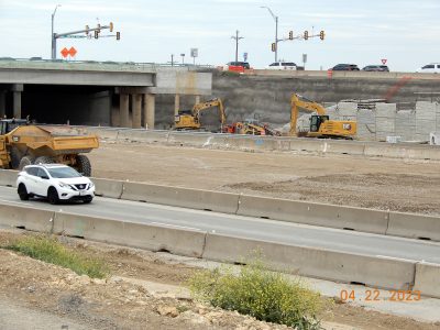 Work on I-35W near Heritage Trace Pkwy. 