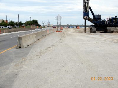 Work on I-35W near Heritage Trace Pkwy. 