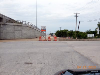 Work on Keller Hicks Rd. at I-35W 