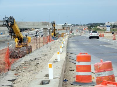 Work on I-35W between SH 170 and Westport Pkwy. 