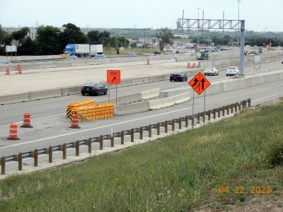Work on I-35W between Westport Pkwy. and Alliance Blvd. 