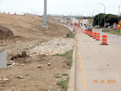 Work on I-35W near Westport Pkwy. 