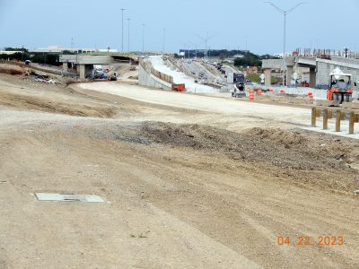 Work on I-35W between SH 170 and Westport Pkwy. 