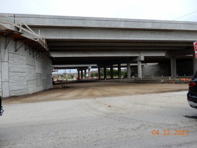 Work on Keller Hicks Rd. at I-35W 