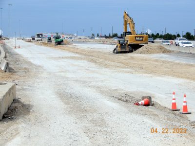 Work on I-35W between Heritage Trace Pkwy. and Golden Triangle Blvd. 