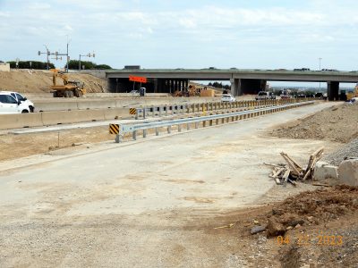 Work on I-35W near Heritage Trace Pkwy. 