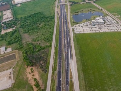 I-35W between Alliance Blvd. and Eagle Pkwy. looking south