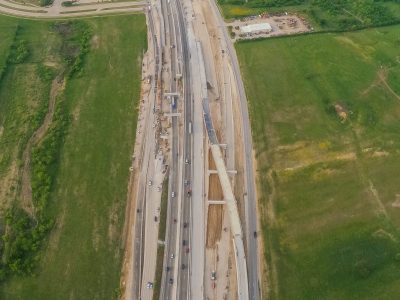 I-35W between SH 170 and Westport Pkwy. looking south
