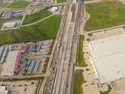 I-35W between Keller Hicks Rd. and Golden Triangle Blvd. looking south