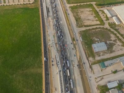 I-35W between Golden Triangle Blvd. and Heritage Trace Pkwy. looking south