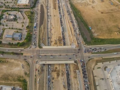 I-35W at Heritage Trace Pkwy. looking south