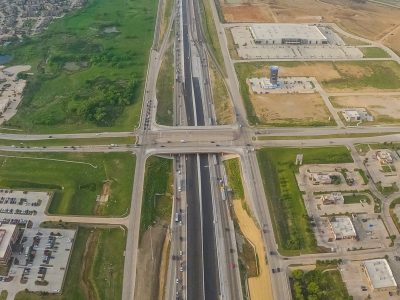 I-35W at N Tarrant Pkwy. looking south