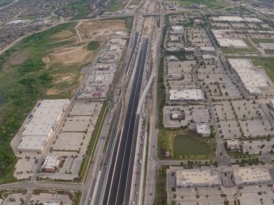 I-35W between N Tarrant Pkwy. and Heritage Trace Pkwy. looking north