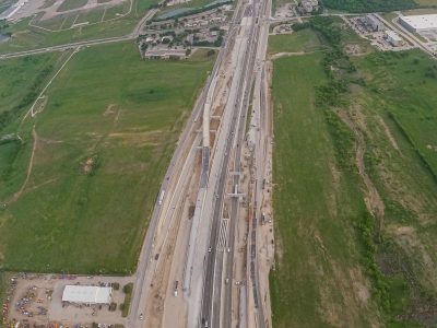 I-35W between SH 170 and Westport Pkwy. looking north
