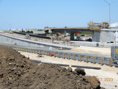 Work on I-35W between SH 170 and Westport Pkwy. 