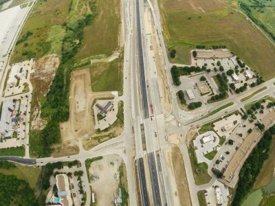 I-35W at Westport Pkwy. looking south