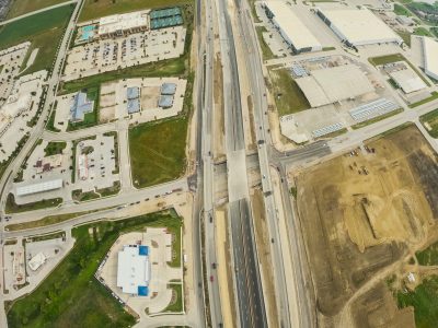 I-35W at Golden Triangle Blvd. looking south