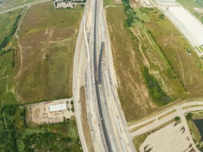 I-35W between SH 170 and Westport Pkwy. looking north