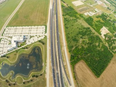 I-35W between Alliance Blvd. and Eagle Pkwy. looking north