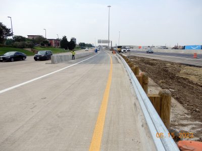 Work on I-35W between N Tarrant Pkwy. and Heritage Trace Pkwy. 