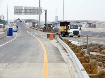 Work on I-35W between N Tarrant Pkwy. and Heritage Trace Pkwy. 