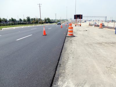 New northbound I-35W frontage road connecting Heritage Trace Pkwy. to Golden Triangle Blvd.