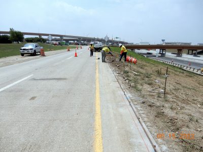Work on I-35W between SH 170 and Westport Pkwy. 