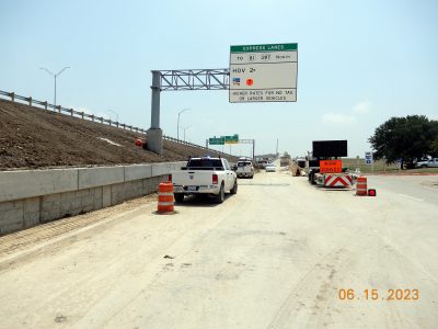 Work near Westport Pkwy. 