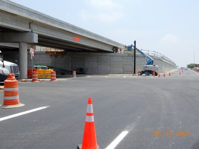 Work on Golden Triangle Blvd. at I-35W