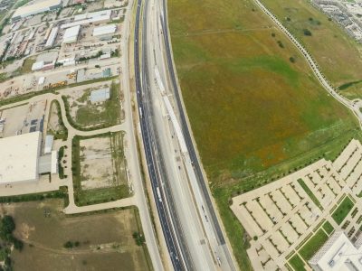 I-35W between Heritage Trace Pkwy. and Golden Triangle Blvd. looking north