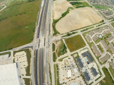 I-35W at Keller Hicks Rd. looking north