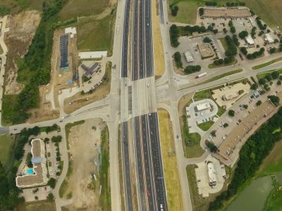 I-35W at Westport Pkwy. looking south